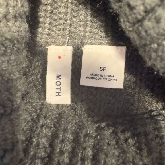 Moth Women's Cowl Neck Pullover Sweater Green Size S - Picture 4 of 8